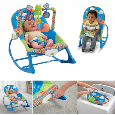Buy iBaby Infant to Toddler Rocker with Music & Vibration Baby Bouncer- Pink & Blue at Best Price In Bangladesh
