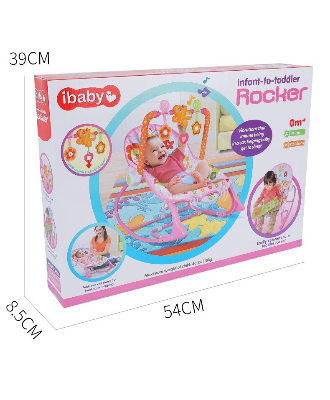 Buy iBaby Infant to Toddler Rocker with Music & Vibration Baby Bouncer- Pink & Blue at Best Price In Bangladesh
