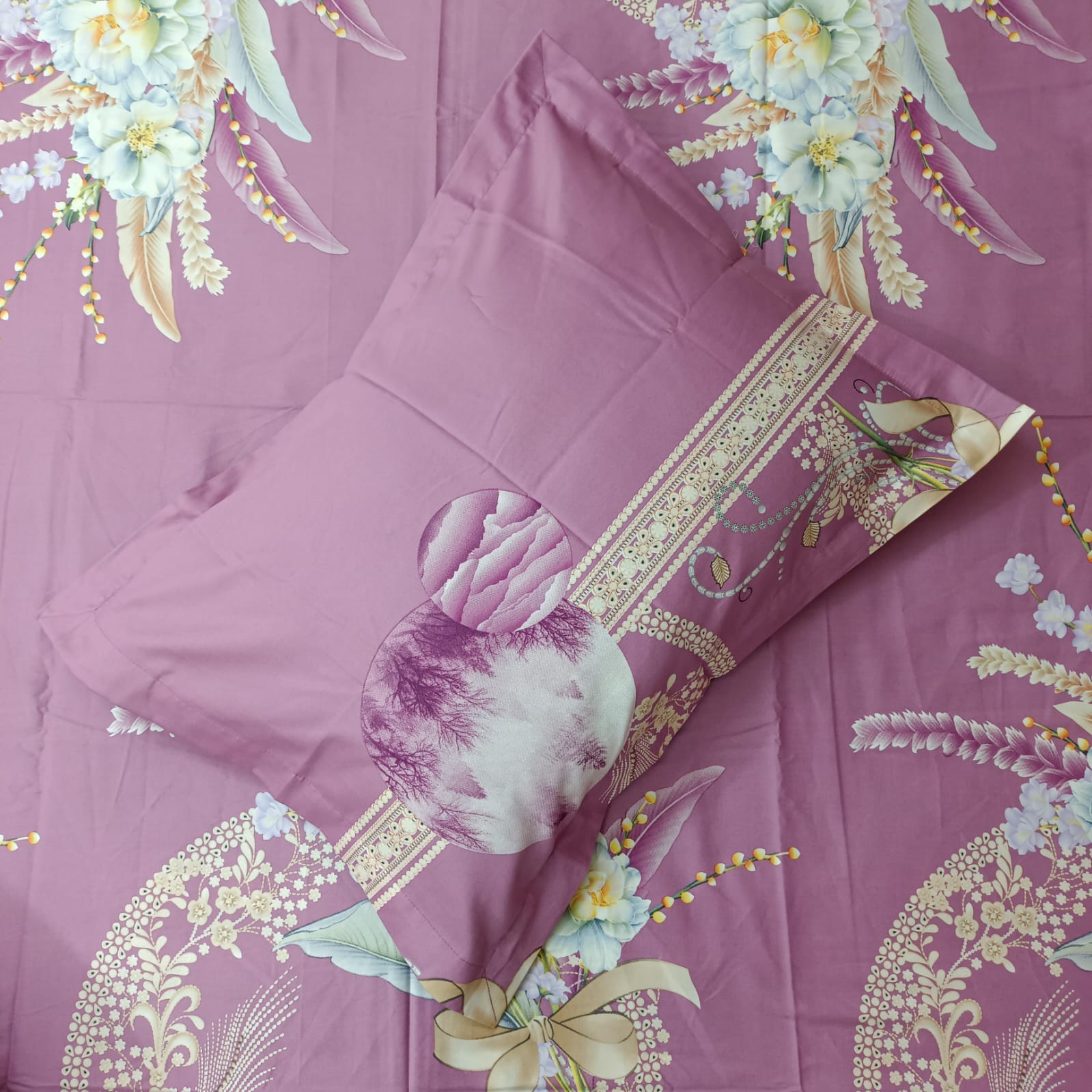 Buy  Bedsheet – King Size two pillow covers   at Best Price In Bangladesh