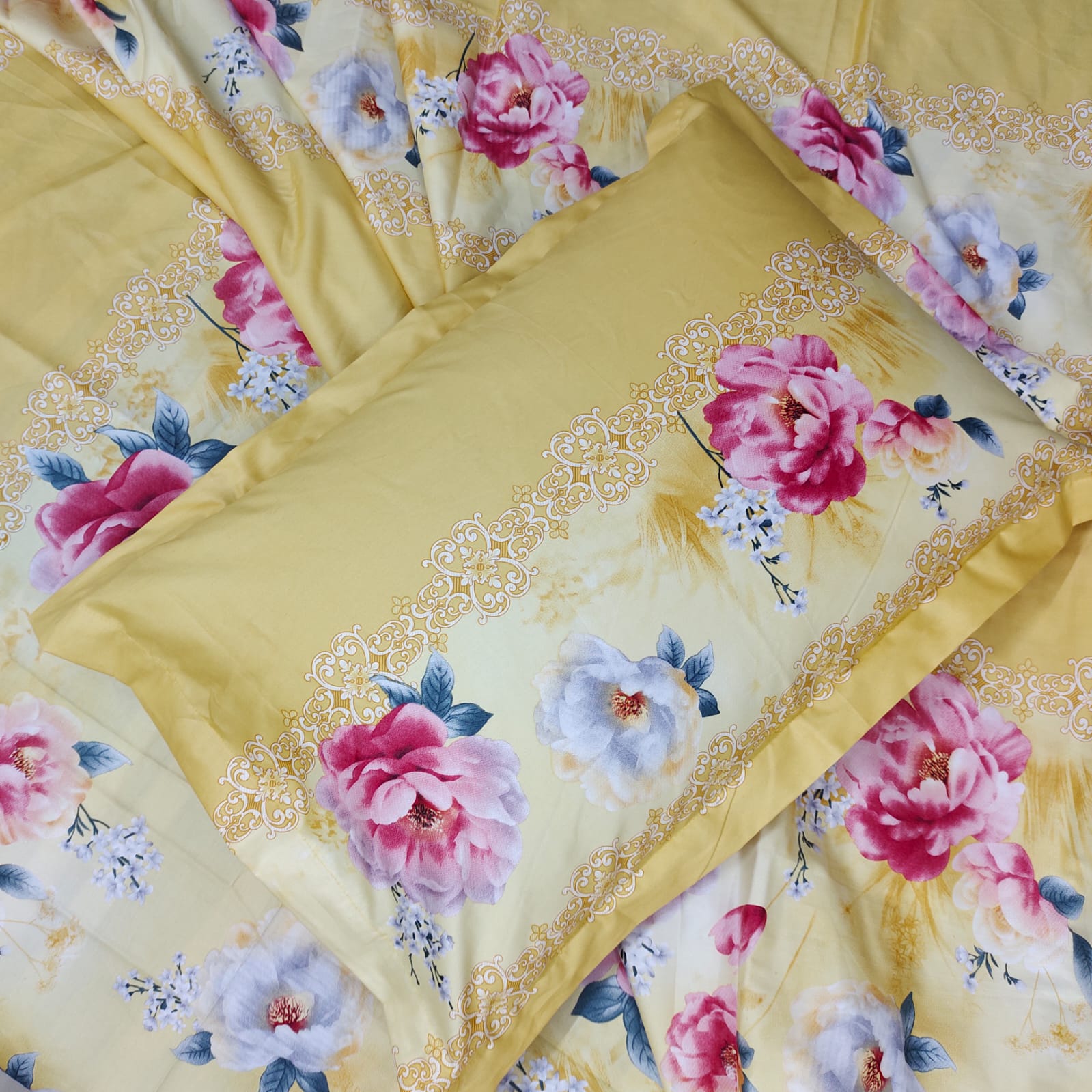 Buy   Bedsheet – 3pcs Set  at Best Price In Bangladesh