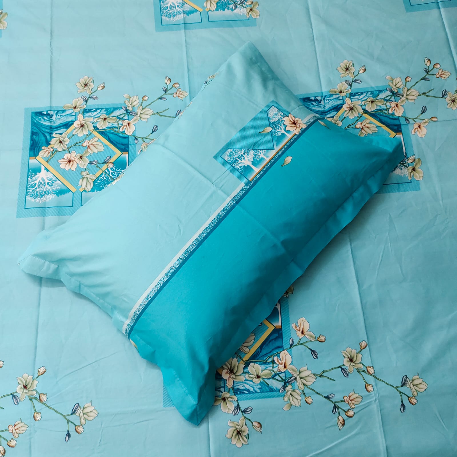 Buy   Bedsheet – 3pcs Set  at Best Price In Bangladesh