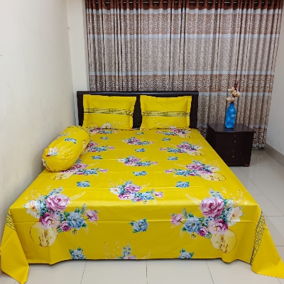 Buy    Digital Print Bedsheet with two pillow covers   at Best Price In Bangladesh