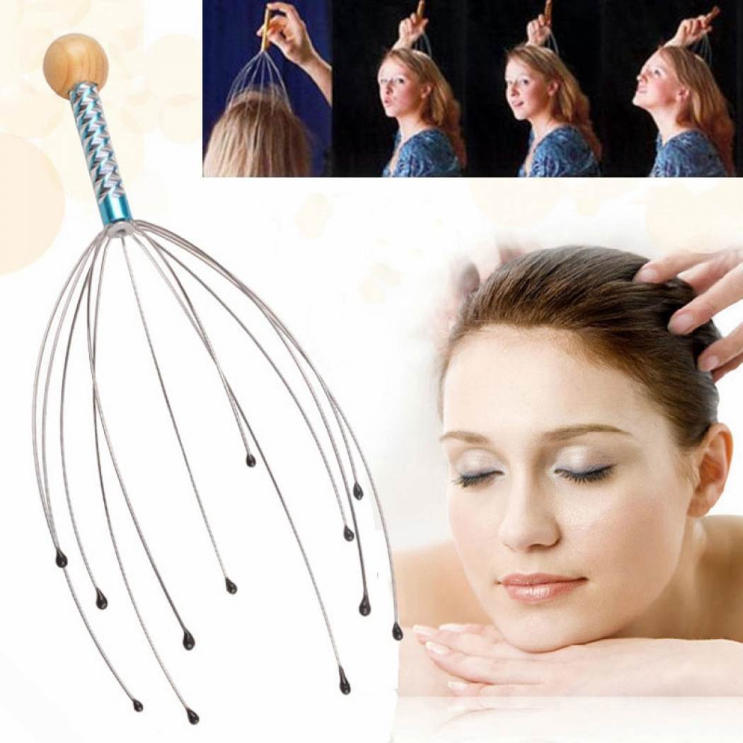 Buy Head massager/Stainless Steel Head Massager/[1-Pcs] Stainless Steel Octopus Scalp Hair Stimulator Stress Relief Relax Head Massager - SILVER at Best Price In Bangladesh