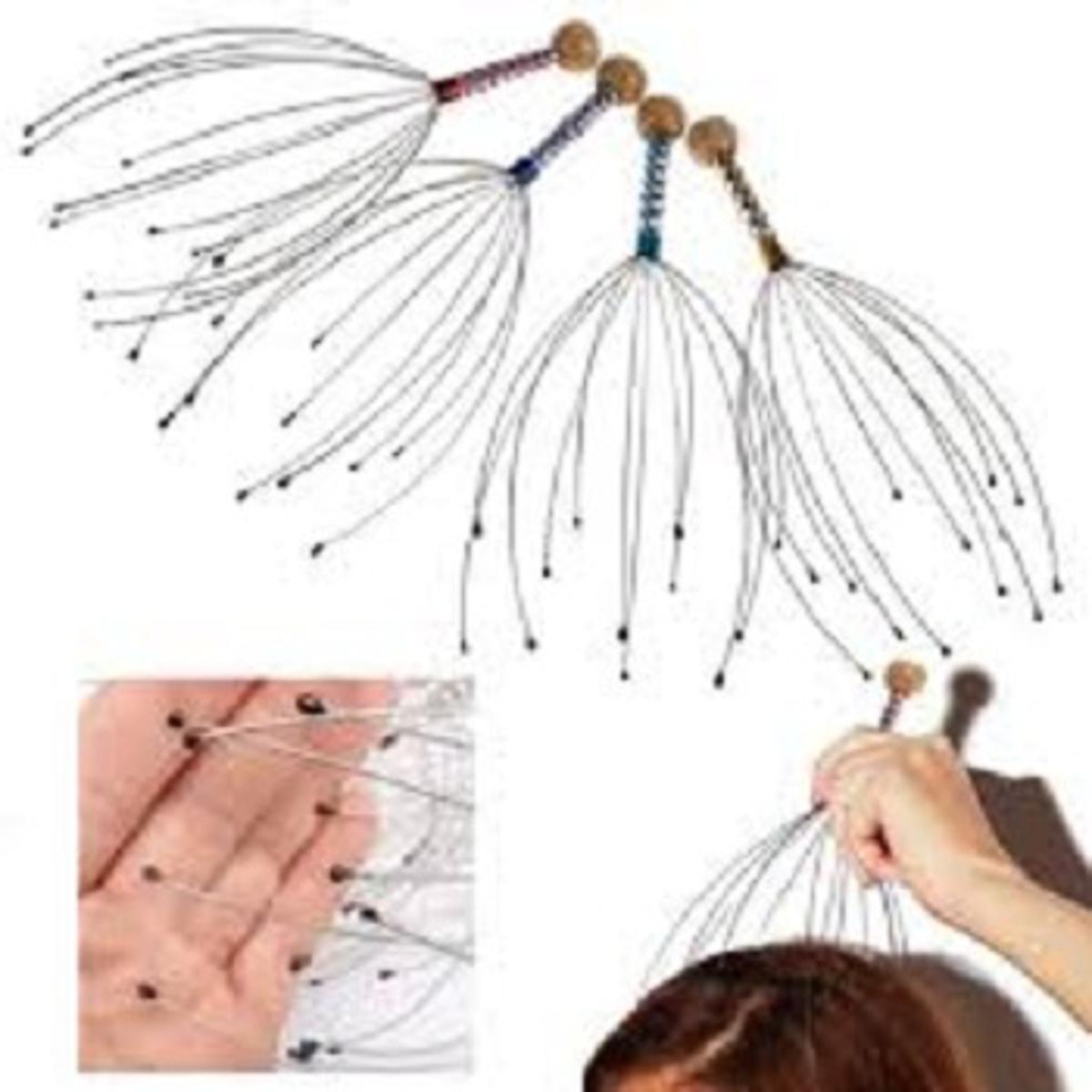 Buy Head massager/Stainless Steel Head Massager/[1-Pcs] Stainless Steel Octopus Scalp Hair Stimulator Stress Relief Relax Head Massager - SILVER at Best Price In Bangladesh