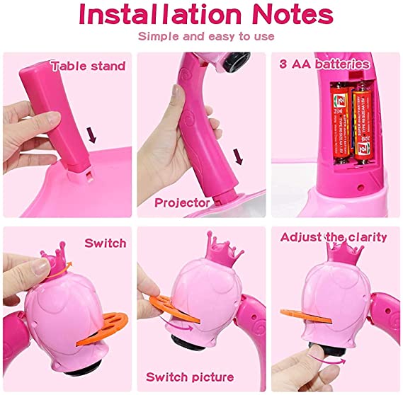 Buy Hello Kitty Kids Projector Drawing Painting Table Desk Art Learning Kit for Drawing with Color Pens at Best Price In Bangladesh