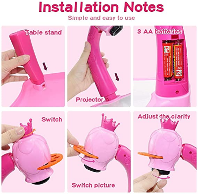 Buy Hello Kitty Kids Projector Drawing Painting Table Desk Art Learning Kit for Drawing with Color Pens at Best Price In Bangladesh