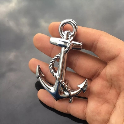 Picture of Car Styling Chrome Metal Boat Anchor Logo Car Stickers Emblems