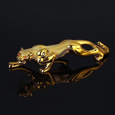 Picture of Leopard Decoration For Car Dashboard - Golden