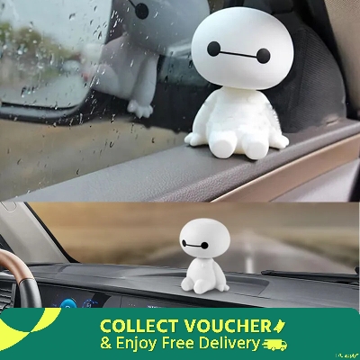 Picture of Cartoon Baymax Robot Shaking Head Figure Car Ornaments Auto Interior Decorations