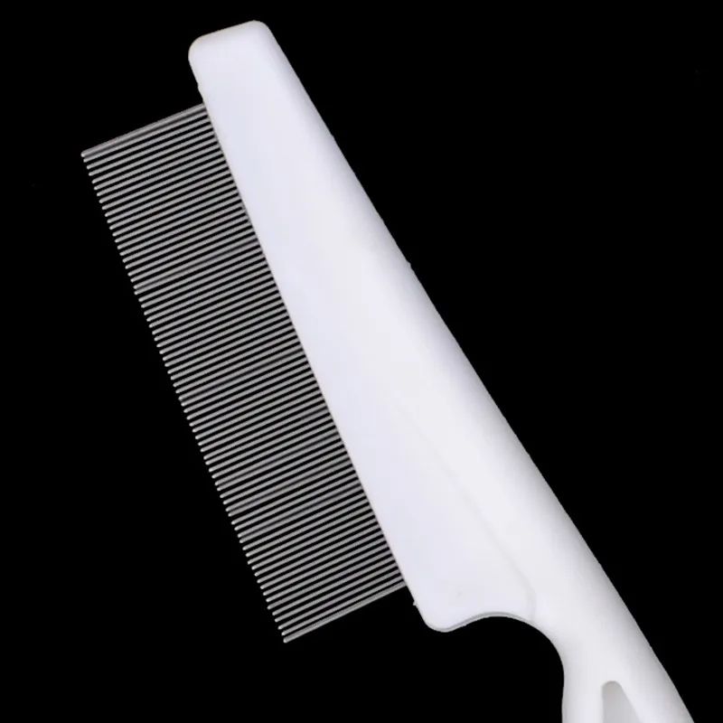 Picture of 1pc Pet Hair Shedding Comb Stainless Steel Flea Comb for Cat Dog Pet Comfort Flea Hair Grooming Comb Dog Brush Grooming Tools