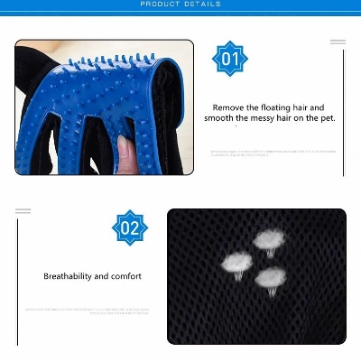 Picture of Pet Grooming Glove for Cats Dogs with Long Short Fur Hair Removal Deshedding Mitten Brush Comb Massage Gloves Pets Supplies