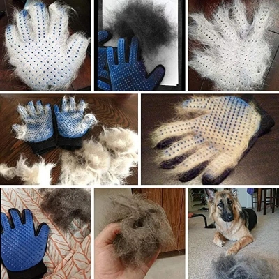 Picture of Pet Grooming Glove for Cats Dogs with Long Short Fur Hair Removal Deshedding Mitten Brush Comb Massage Gloves Pets Supplies