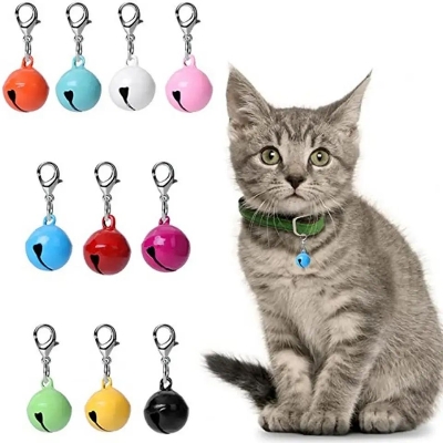 Picture of Metal Pet Cat Collar Accessories Jingle Bells Decor Pet Supplies