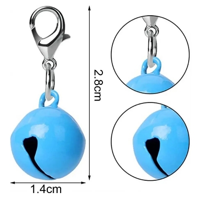 Picture of Metal Pet Cat Collar Accessories Jingle Bells Decor Pet Supplies