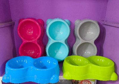 Picture of Cat Dog Double Food Water Bowl