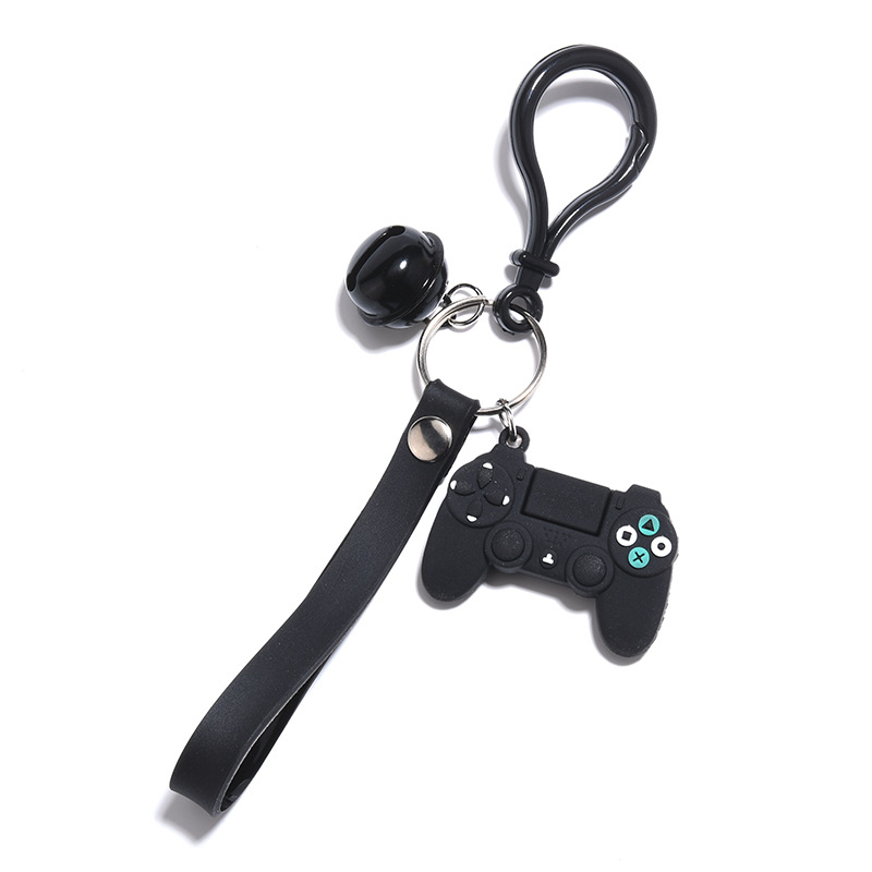 Picture of Creative PVC Game Machine Keychain Men Boys Cute Gamepad Joystick Key Ring PS4 Game Console Jewelry Bag Car Hanging Accessories