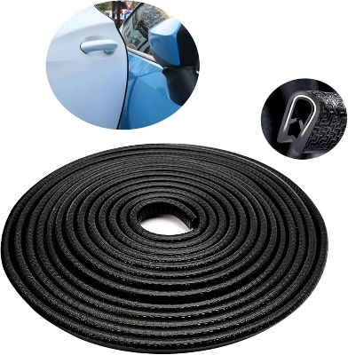 Picture of Car Door Edge Trim Lock Guard Moulding Rubber Seal Strip Protector