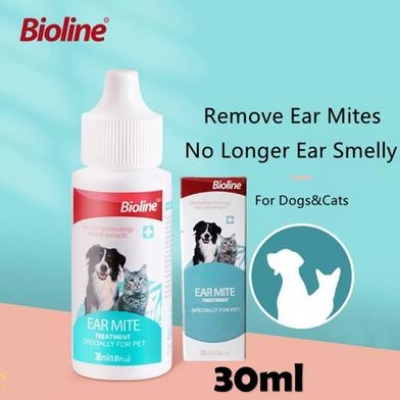 Picture of Bioline Ear Mite  For Cats & Dogs Treatment 30ml