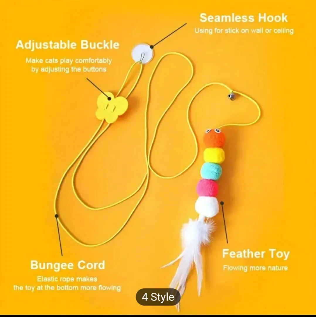 Picture of Hanging Door Cat Mouse Toys for Indoor Cats Kitten,Interactive, Self Play