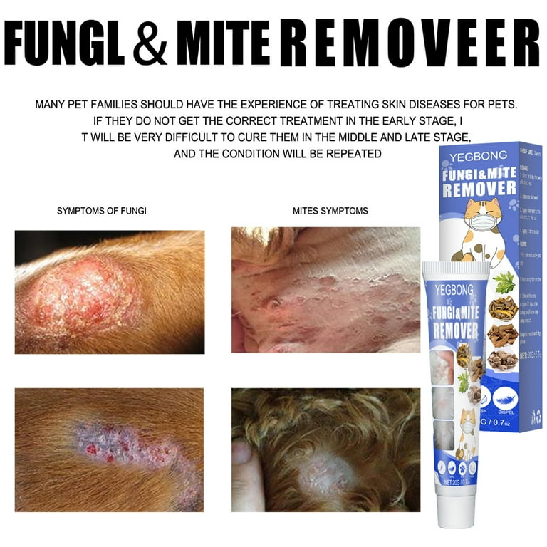 Picture of Pet Skin Cream Treatment Ringworm Mites Anti-Itch Treats Stubborn Ringworm Infections Pet Care For Cat Dog