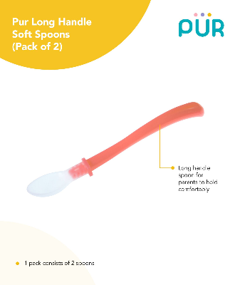 Buy Long Handle Soft Tip Spoon (2pcs) - (5404) at Best Price In Bangladesh