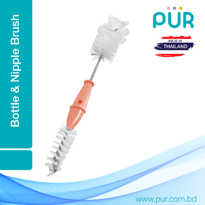 Buy 2 in 1 Bottle & Nipple Brush - (6106) 1Pc at Best Price In Bangladesh