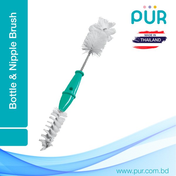Buy 2 in 1 Bottle & Nipple Brush - (6106) 1Pc at Best Price In Bangladesh