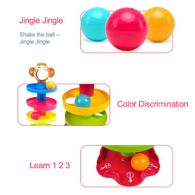 Buy Roll Ball Toy for Kids 5 Layer Ball Drop and Roll Swirling Tower for Baby and Toddler Development Educational Toys at Best Price In Bangladesh