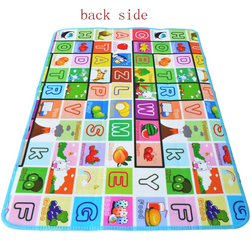 Buy Baby Crawling Play Mat Climb Pad Double-Side Fruit Letters And Happy Farm Baby Toys Playmat Kids Carpet Baby Game at Best Price In Bangladesh