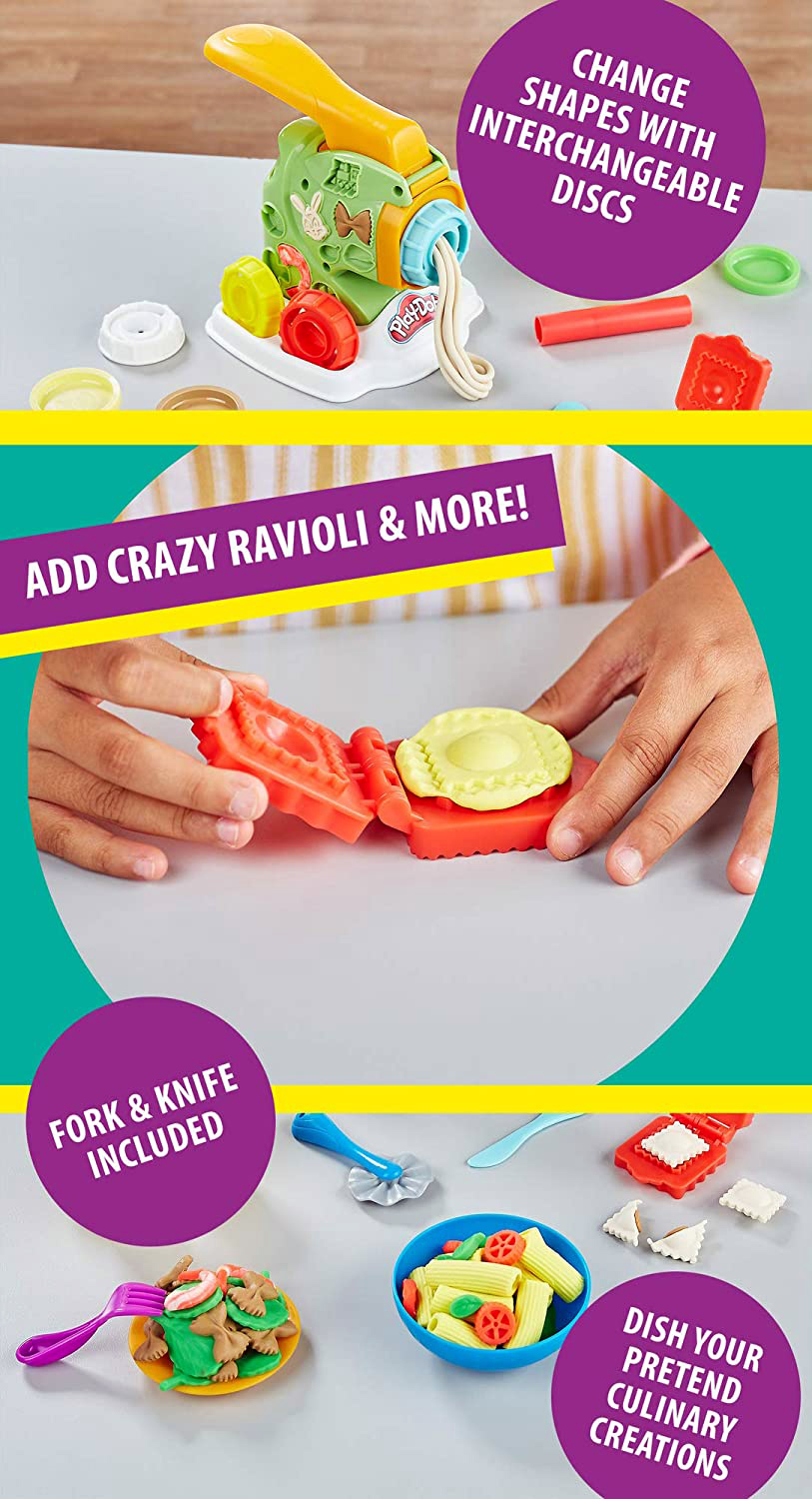 Buy Play-Doh Kitchen Creations Clay Dough Noodles Maker Play Food Set for Kids with 5 Non-Toxic Colors at Best Price In Bangladesh