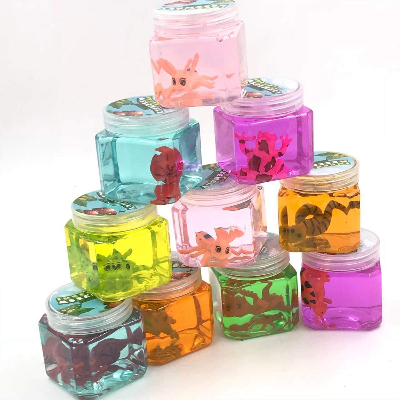 Buy VIBGYOR Bubble Making Crystal Clear Clay Slime Putty Mud with Free Animal Figure for Kids Non-Toxic Sludge To at Best Price In Bangladesh