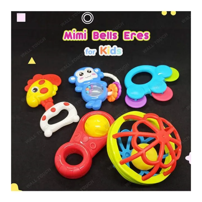Buy Five Pcs MIMI BELL ERES For New Born Baby Rattle & Teether at Best Price In Bangladesh