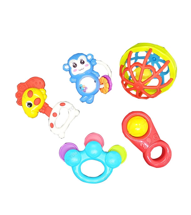 Buy Five Pcs MIMI BELL ERES For New Born Baby Rattle & Teether at Best Price In Bangladesh