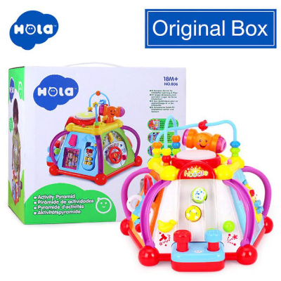 Buy HOLA Baby Musical Activity Pyramid Toy Cube Play Center with 15 Functions & Learning Skills Educational Toys for kids gifts at Best Price In Bangladesh