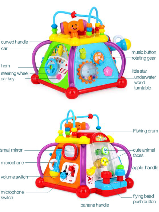 Buy HOLA Baby Musical Activity Pyramid Toy Cube Play Center with 15 Functions & Learning Skills Educational Toys for kids gifts at Best Price In Bangladesh