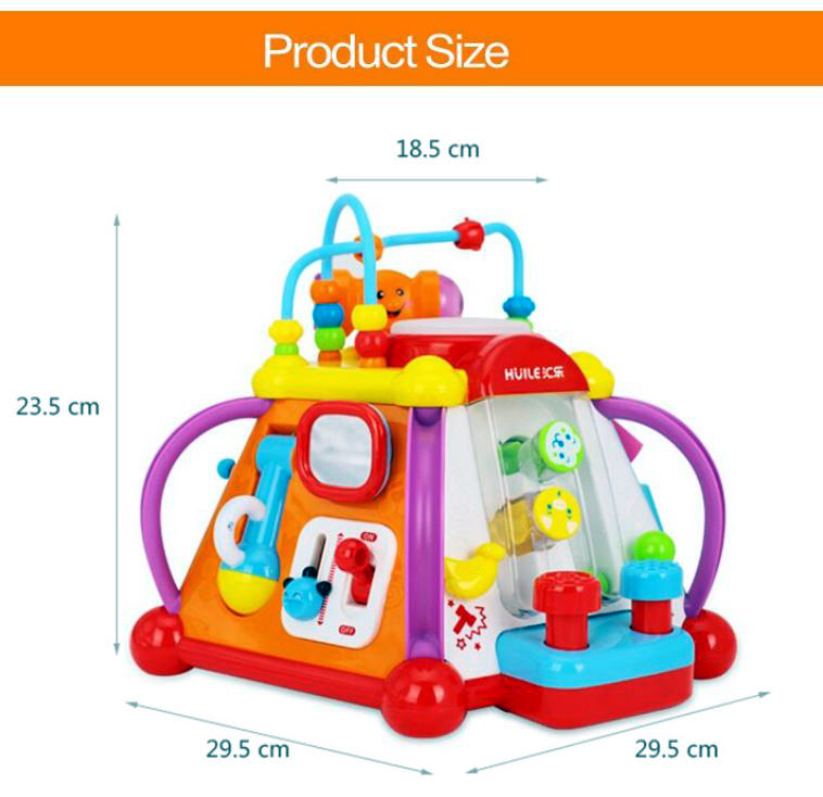 Buy HOLA Baby Musical Activity Pyramid Toy Cube Play Center with 15 Functions & Learning Skills Educational Toys for kids gifts at Best Price In Bangladesh