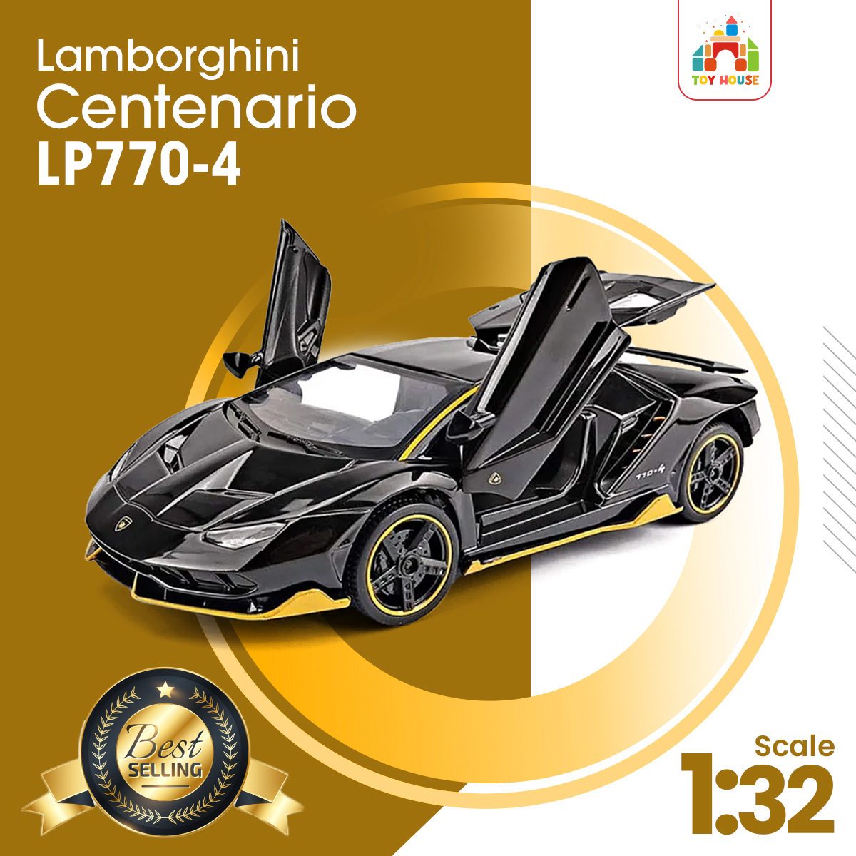 Buy 1:32 Lamborghini Centenario LP770-4 Metal Diecast Alloy Car Toys at Best Price In Bangladesh