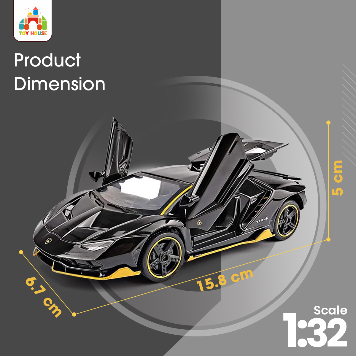 Buy 1:32 Lamborghini Centenario LP770-4 Metal Diecast Alloy Car Toys at Best Price In Bangladesh