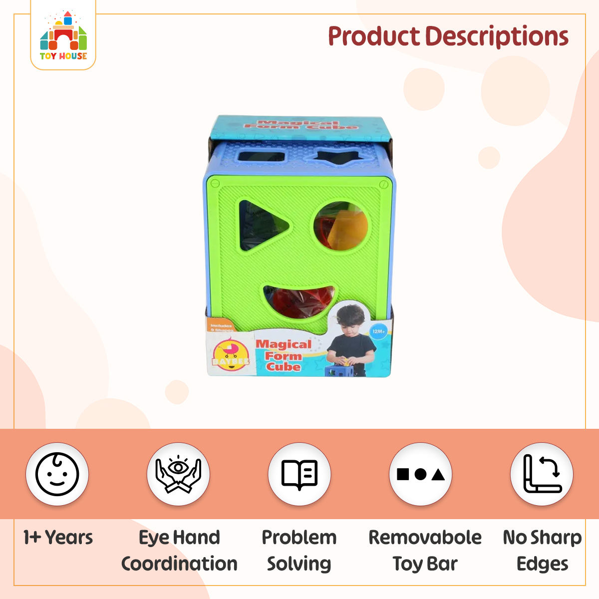 Buy Shape Box Magical Form Cube For Children Development at Best Price In Bangladesh