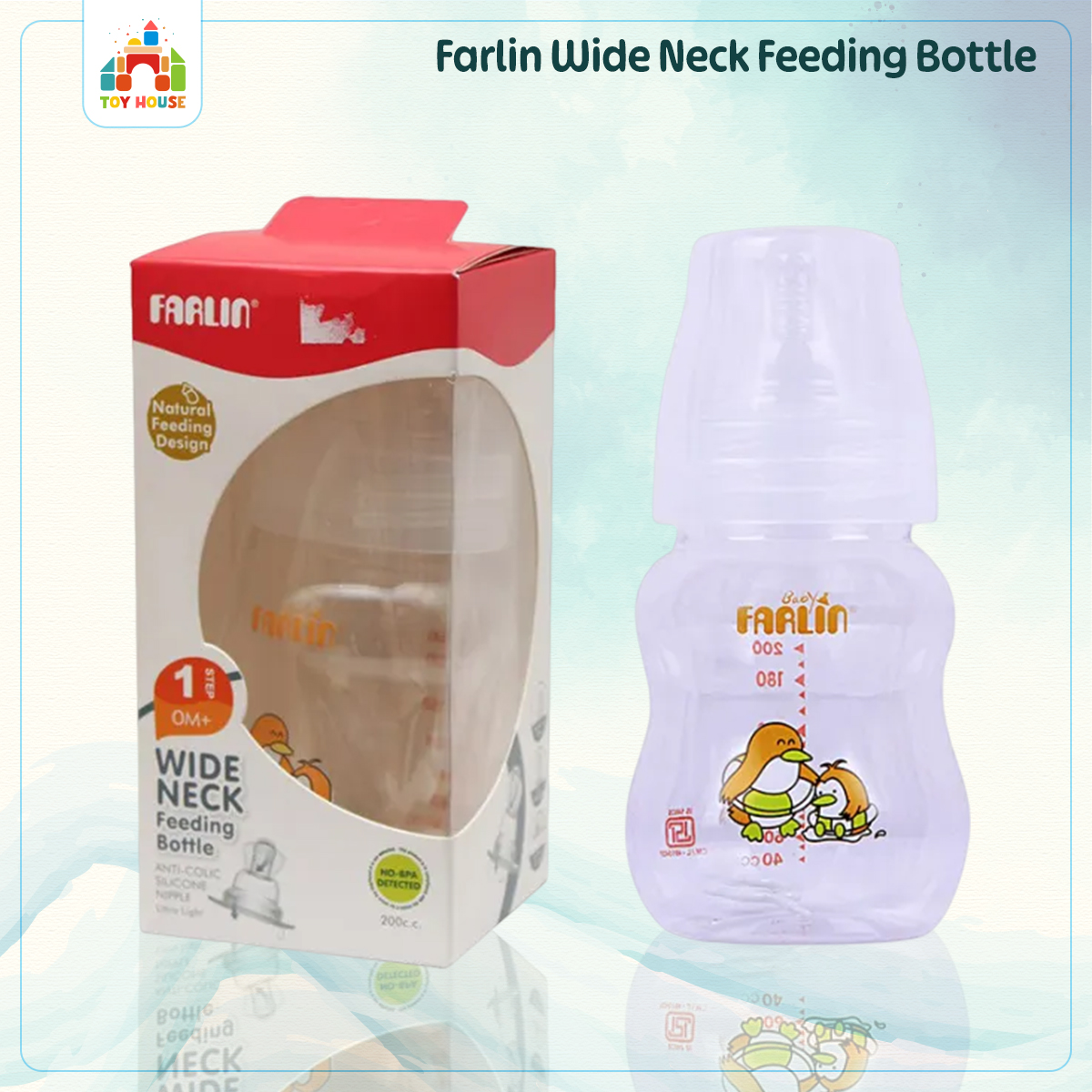 Buy Farlin Wide Neck New Born Feeding Bottles 360 ml Feeder for 0m+ at Best Price In Bangladesh