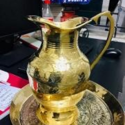 Buy Brass - Pitol Nokshi Jug  at the best price in Bangladesh