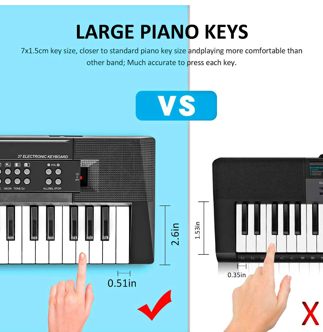 Buy Kids Piano 37 Keys Electronic Music Keyboard with Microphone USB System Educational Musical Toy at Best Price In Bangladesh