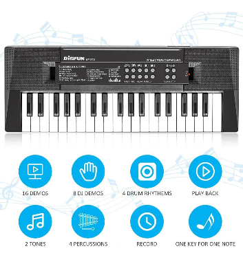 Buy Kids Piano 37 Keys Electronic Music Keyboard with Microphone USB System Educational Musical Toy at Best Price In Bangladesh