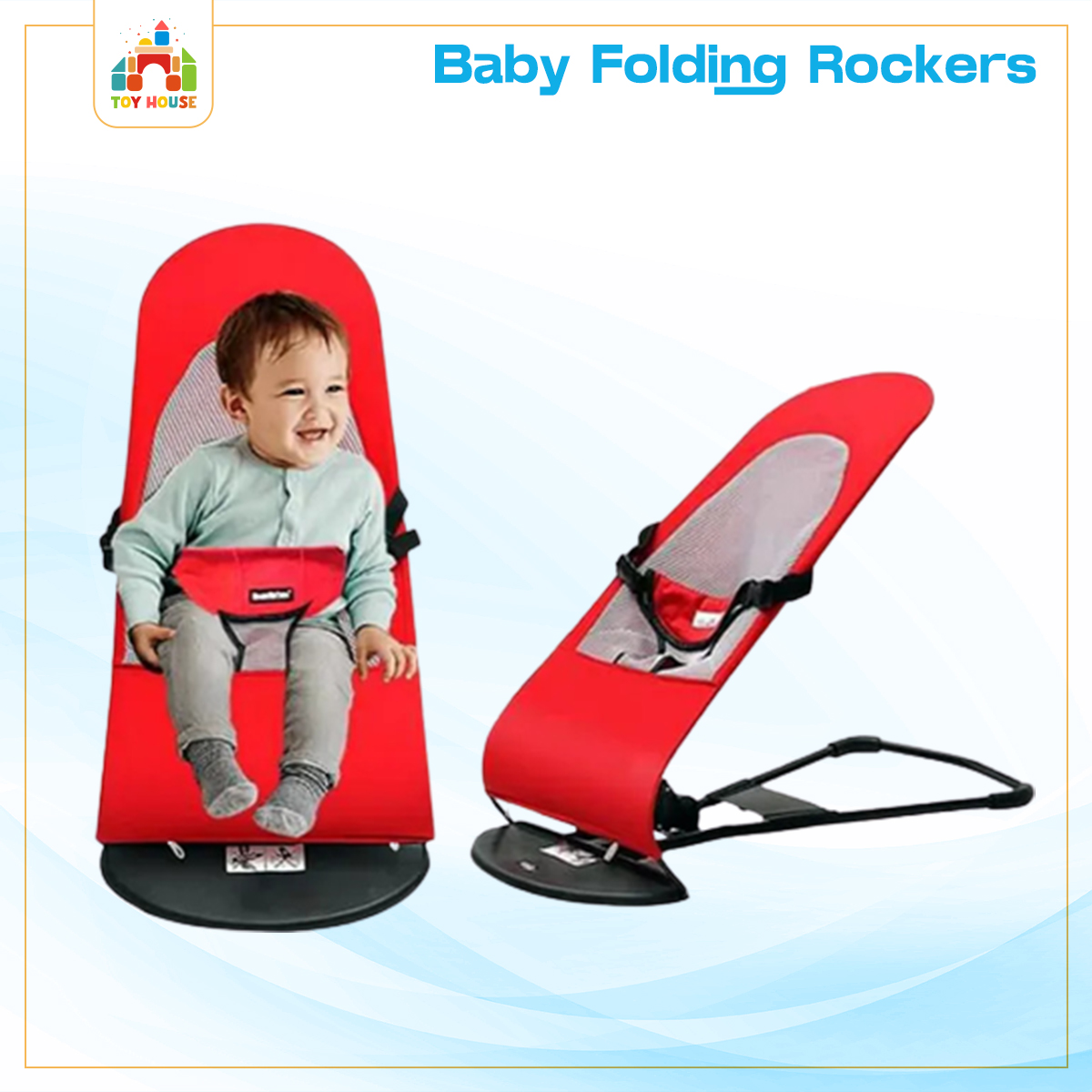 Buy Baby Bouncer Chair Folding Soft Seat Safety Automatic Rocking Feel Merriment And Fun - Washing Machine Cover at Best Price In Bangladesh