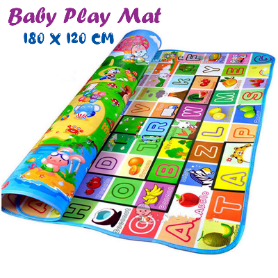 Buy Baby Crawling Play Mat Climb Pad Double-Side Fruit Letters And Happy Farm Baby Toys Playmat Kids Carpet Baby Game at Best Price In Bangladesh