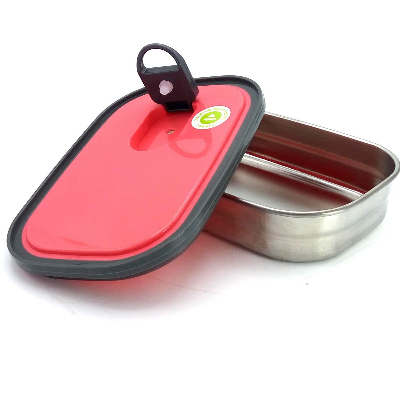 Buy Rectangle Stainless Steel Food Container Lunch Box Tiffin Box 680ml- 1 pcs at Best Price In Bangladesh