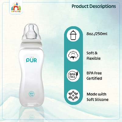 Buy Pur Anti-Colic Feeding Bottle 8oz./250ml. - (1603) at Best Price In Bangladesh