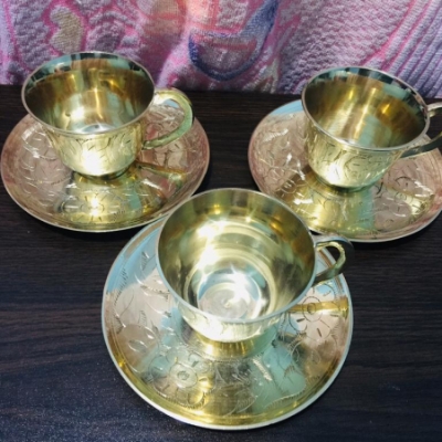 Buy Brass - Cup Pirich 3 Piece Set (Pitol) at the best price in Bangladesh