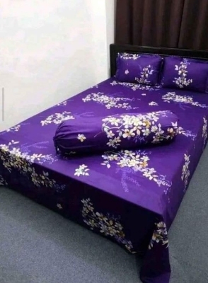 Buy  Twil panel cotton double size bed sheet size with two pillow cover  at Best Price In Bangladesh