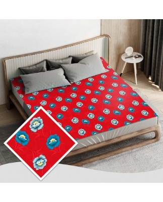 PVC Bed Cover Sornali Red (70x83)" at Best Price In Bangladesh